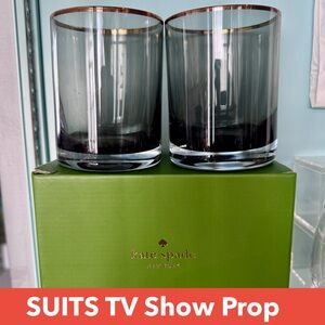 Kate Spade x Lenox South Street DOF Crystal Glasses ✨ Prop from “Suits” TV Show